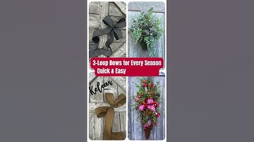 How to Make a 3-Loop Bow | Easy Bow-Making Compilation for Every Season