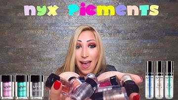 | Makeup With Maria | NYX Pigments Review And Swatches
