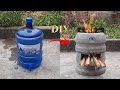 DIY - Rocket Stove from Plastic Bottles | Cement Craft Ideas