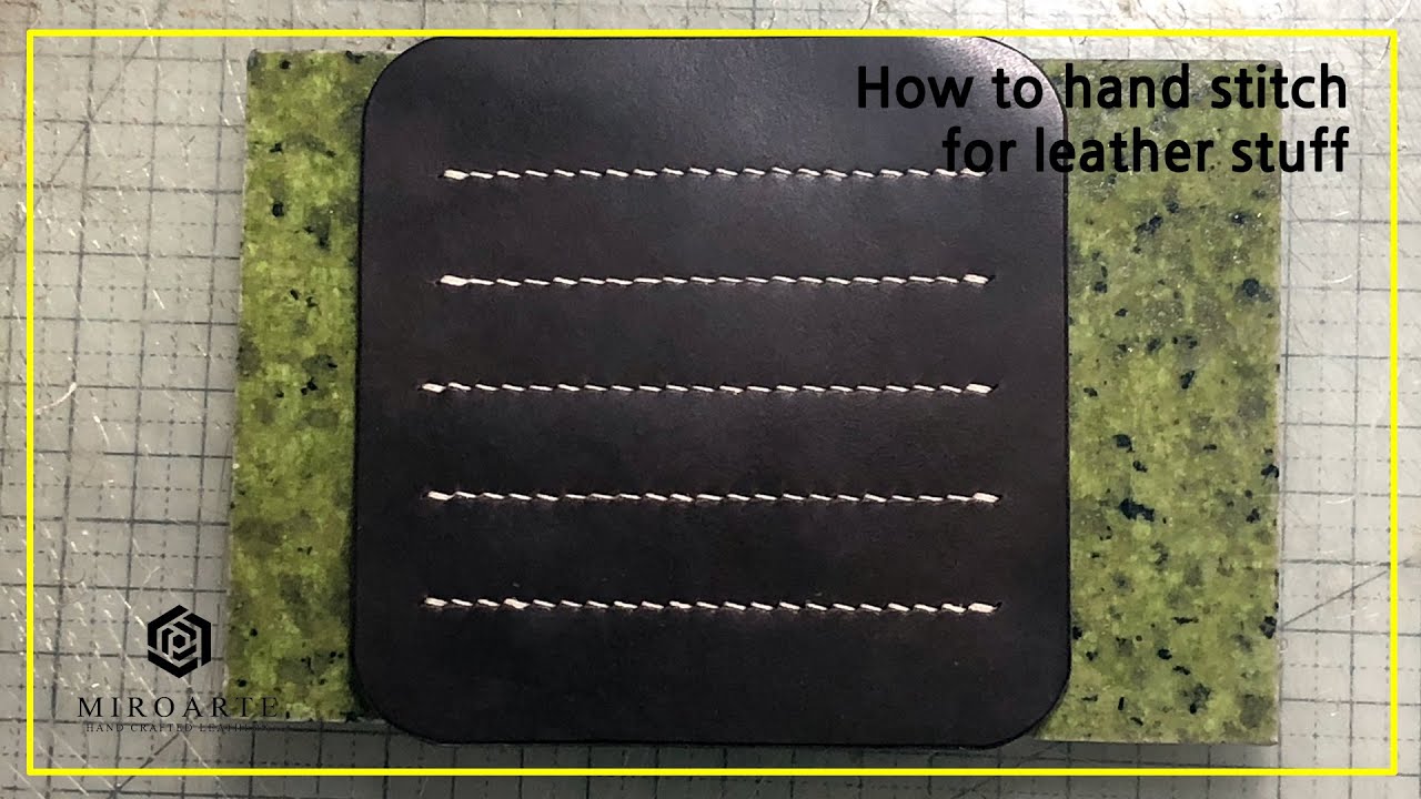 Variety of stitching for leather work - 다양한 가죽공예 손바느질(새들스티치, 양면사선스티치,박음질등) Variety of stitching for leather work - 다양한 가죽공예 손바느질(새들스티치, 양면사선스티치,박음질등)