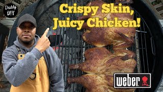 Juicy Roast Chicken on a Weber Kettle Easy 2-Chicken Recipe with Typhur Thermometer