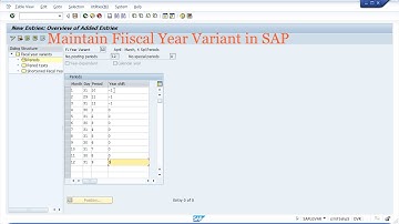 How to create Fiscal year variant in SAP FICO