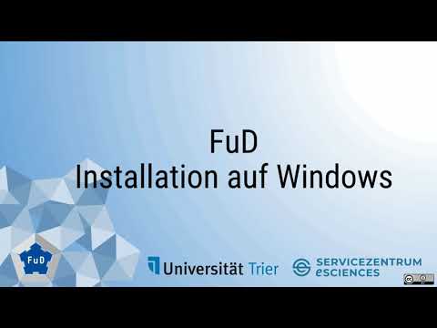 Installation von FuD auf einem Windows 10 Rechner