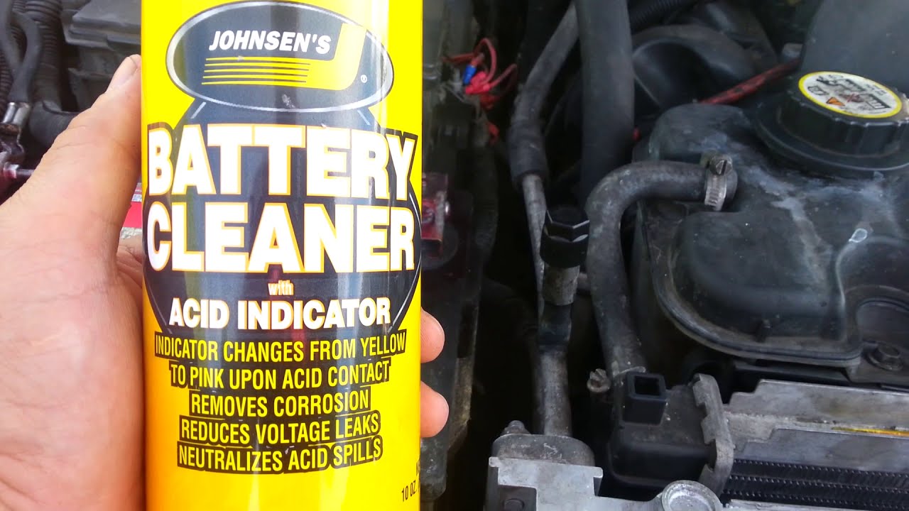 Car Battery Terminal Cleaner foaming spray cleans ...