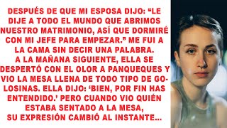 Se quedó callado después de que su esposa lo engañó; por la mañana, los invitados la vieron palidece