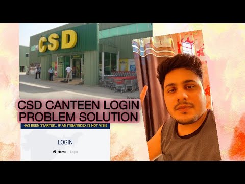 CSD ONLINE REGISTRATION PROBLEM SOLUTION!! LOGIN ERROR SOLUTION !! CSD AFD LOGIN PROBLEEM !!