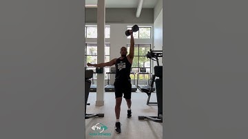 Split Stance Single Arm DB Overhead Press