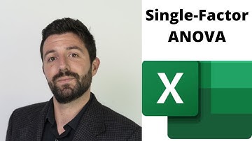 Single Factor/One-way ANOVA in Excel