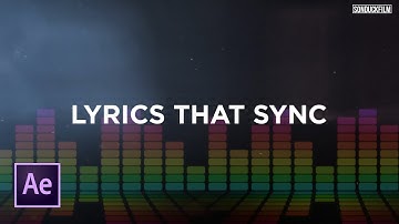 Sync Text To Music | Create Lyric Videos | After Effects Tutorial