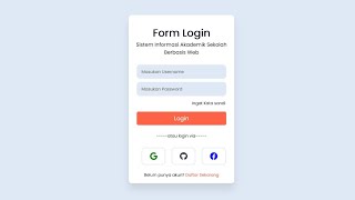 Membuat Form Login Sederhana dengan HTML & CSS