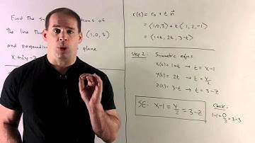Example of Symmetric Equations of a Line