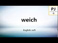 How to pronounce weich 5000 common german words