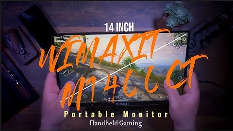 Cool Handheld Gaming - WIMAXIT M1400CT Portable Monitor FHD 98% sRGB for Laptop/PC/Game Console