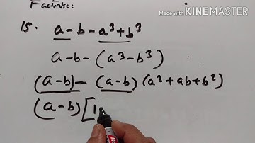IX STD 5D(12-19)FACTORISATION PART XI ICSE MATHS