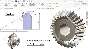 ✅How to Design Bevel Gear in SolidWorks | Solidworks Tutorial