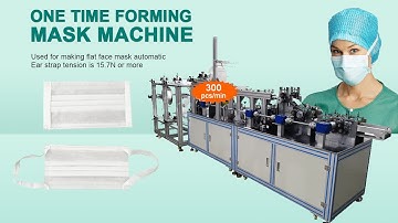 Fully Automatic High-speed Integrated Flat Elastic Fabric Mask Making Machine,300pcs/min