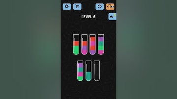 water color sort level 5 gameplay walkthrough solutions