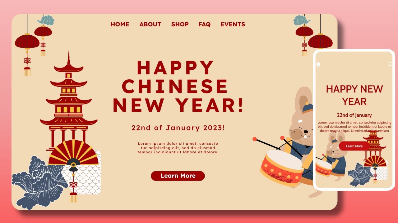 Responsive Website Using HTML CSS & JavaScript | Festival Website - YouTube