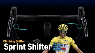 How to Shimano Di2 Sprint Shifters 🚀 Why Do Pro Cyclists Like Tadej Pogačar Use  (SW-RS801-S)?