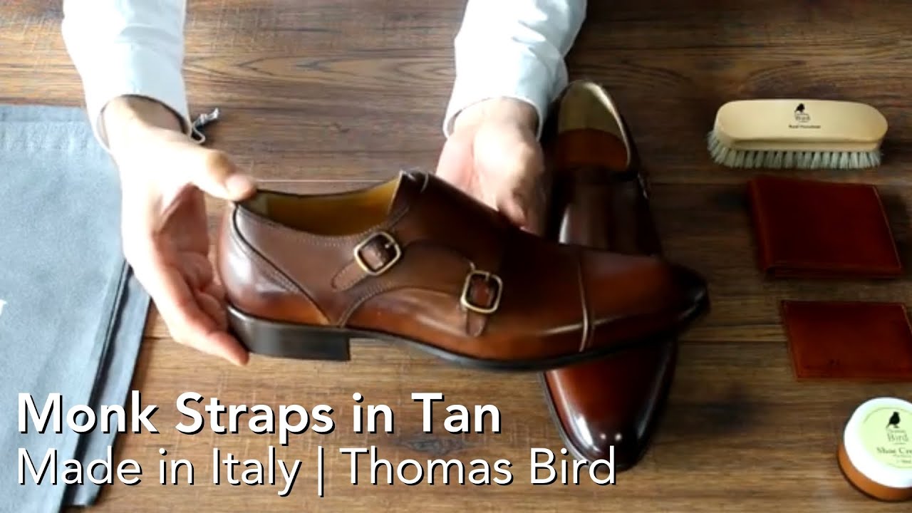 Monk Strap Shoes - Light Brown Tan - Made in Italy | Thomas Bird