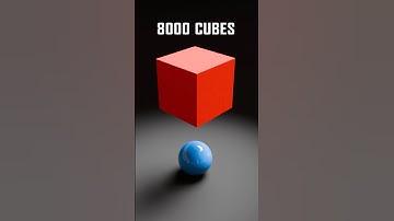 Watch 8000 Cubes Crumble Upon a Ball 🏀 Satisfying Slow Motion #satisfying #animation #blender #3dart