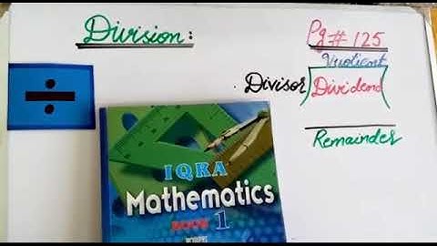 PVI MATHS LESSON # 51( PART 1) EX 6.1 (Q 1) DATED: 15/07/2020 TOPIC: DIVISION