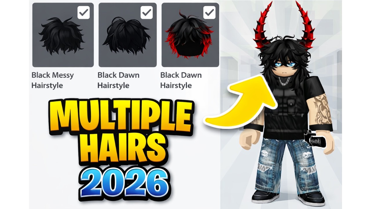 How To WEAR MULTIPLE HAIRS On Roblox EASIEST METHOD 2026 YouTube 