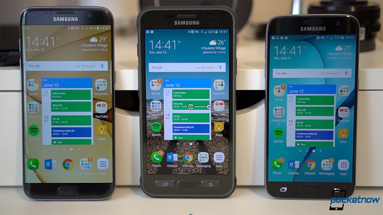 subterraneo aterrizaje En la cabeza de Samsung Galaxy S7 Active vs Galaxy S7 | Pocketnow - YouTube
