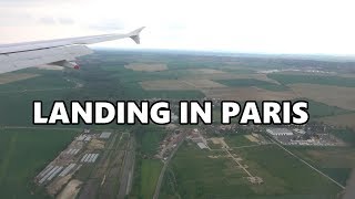 LANDING IN PARIS - CHARLES DE GAULLE AIRPORT 2019 4K