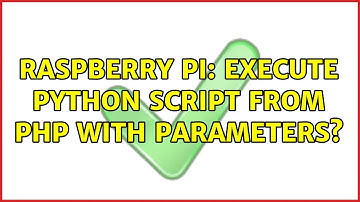 Raspberry Pi: Execute python script from PHP with parameters?