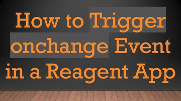 How to Trigger onchange Event in a Reagent App