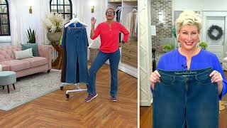 Belle By Kim Gravel Flexibelle 5-Pocket Boot Cut Jeans On Qvc