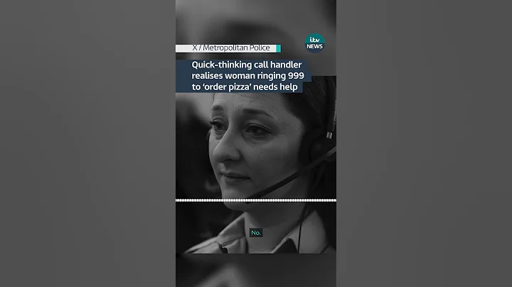A heroic police call handler realises a woman asking for pizza is an urgent call for help #itvnews