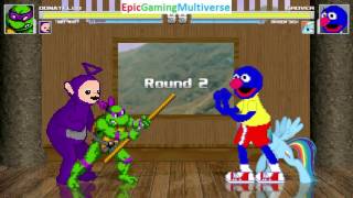 Tinky-Winky The Teletubby And Donatello VS Grover & Rainbow Dash In A MUGEN Match / Battle / Fight screenshot 5