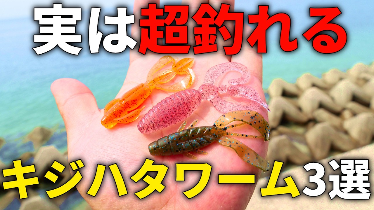 Underwater video] Three worms for catching red spotted