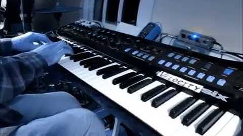 Korg Polysix with Velocity Sensitivity Mod (Carnie Organ Vamp)