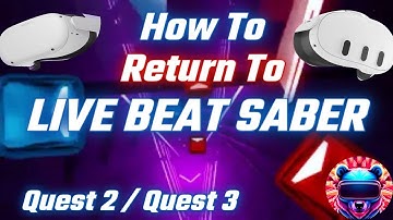 How To Restore Beat Saber To Live Version (Removes Mods) - Quest 2/Quest 3