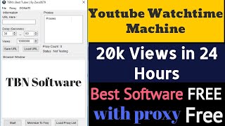 How to Complete YouTube Watch Time With Free Software | How to Complete 4000 Hours Watch Time Fast screenshot 1