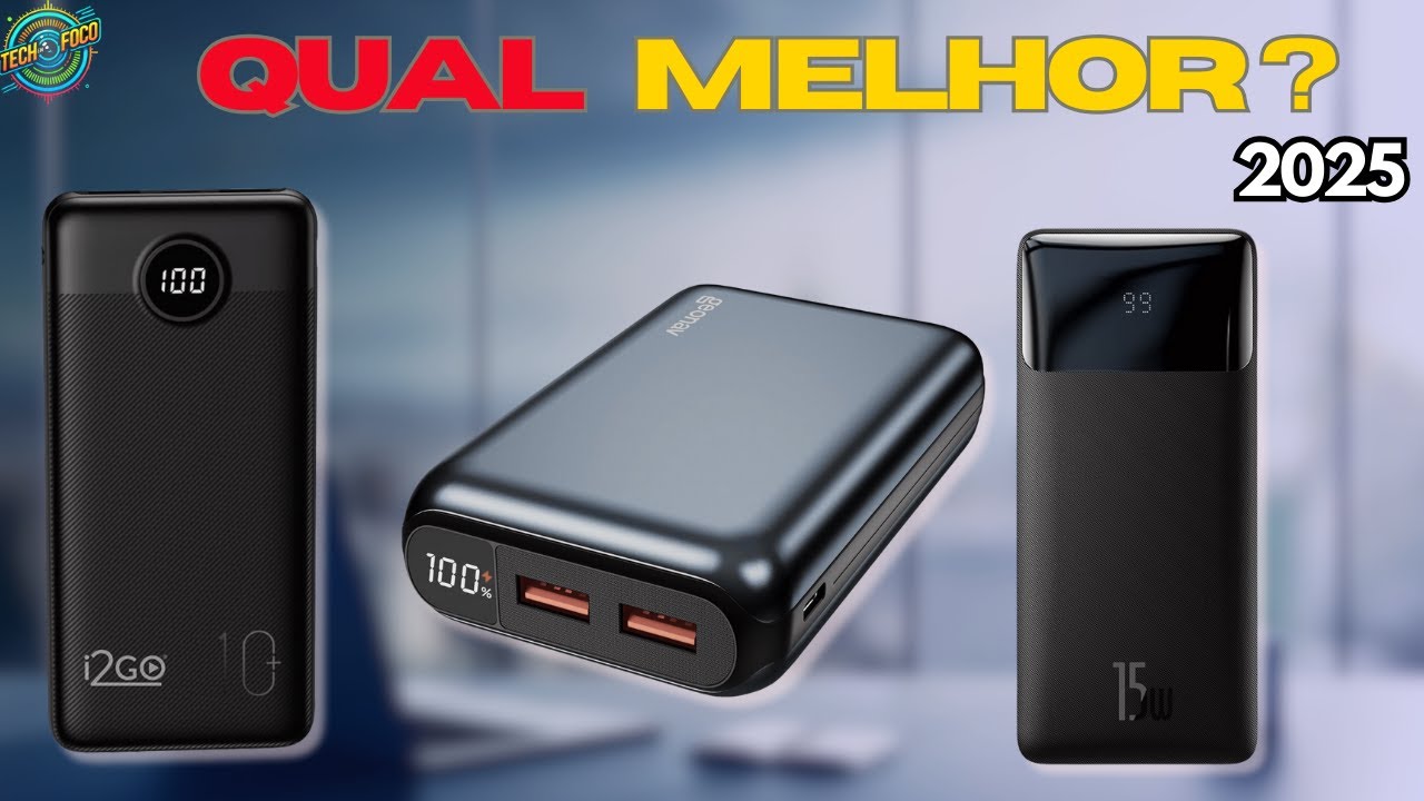 Qual MELHOR POWER BANK / CARREGADOR PORTÁTIL Custo Benefício! 2025 ...