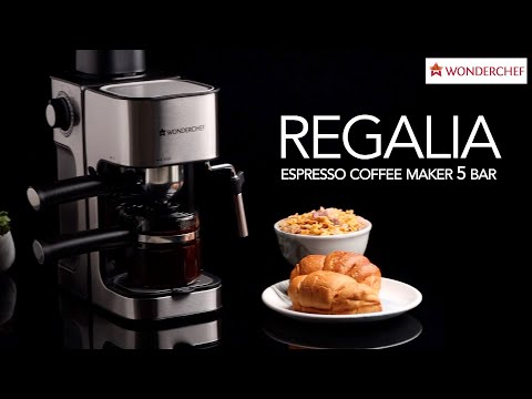 How to use regalia espresso coffee maker 5 bar | Wonderchef