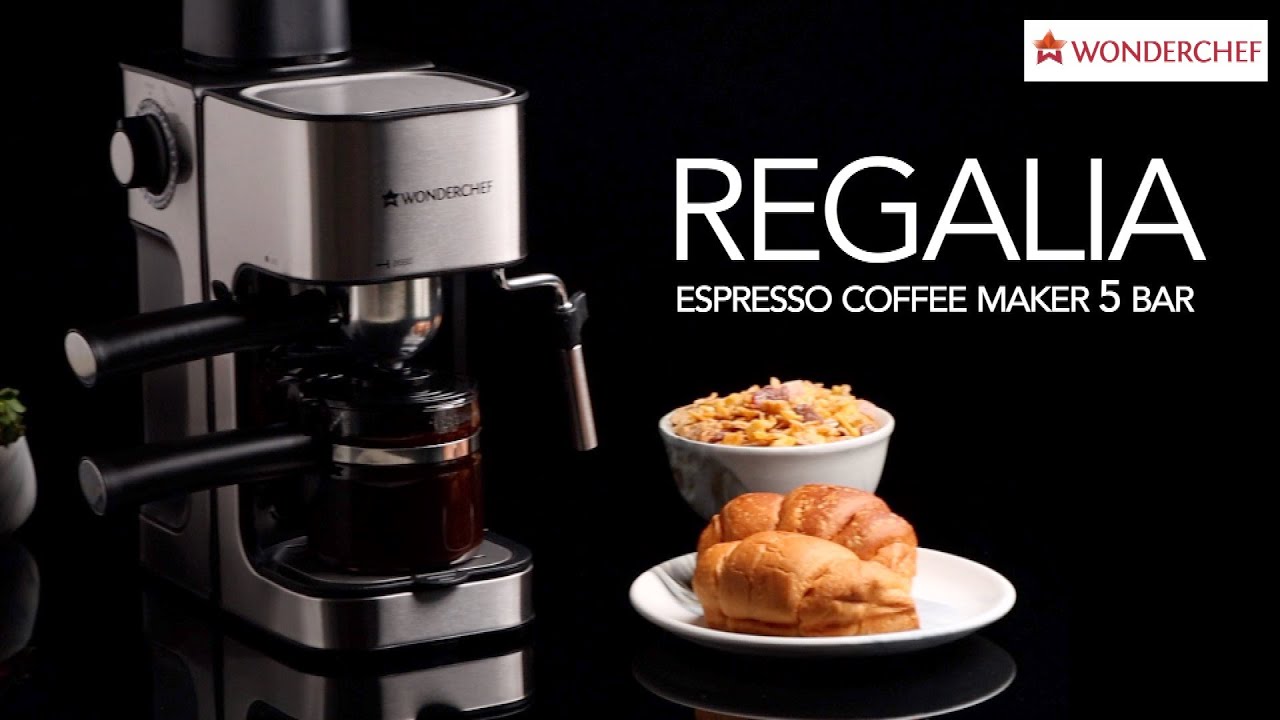 Regalia Fully Automatic Coffee Machine with Large 7 Inches Display for –  Wonderchef