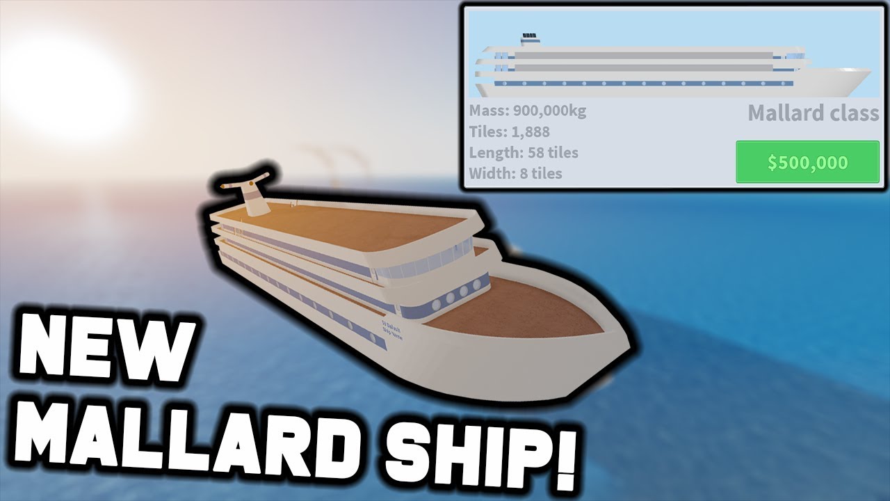 NEW MALLARD CLASS SHIP!! - Cruise Ship Tycoon (Beta) - YouTube