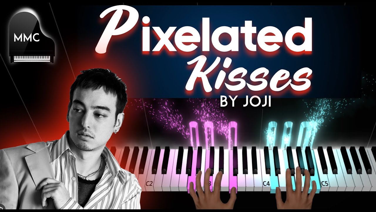 Pixelated Kisses by Joji piano cover/tutorial + sheet music + lyrics