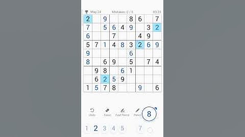 24 MAY 2021 - SUDOKU DAILY CHALLENGE