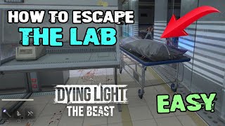 Dying Light The Beast How To Escape The Lab, Run Through The Closing Doors And Climb Elevator Shaft