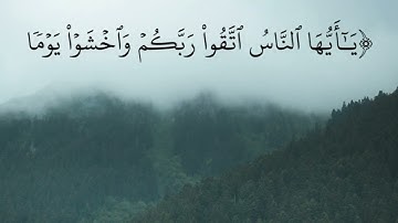 أحمد علاء الدين/ ( يا أيها الناس اتقو ربكم واخشوا يوماً ....) سورة لقمان.