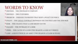 Part 1  Introduction to Insurance (Test
