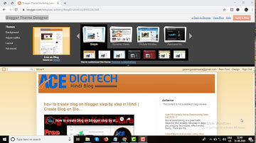 Blogger Tutorial Part 3 :: How to customize blogger theme layouts step by step in Hindi