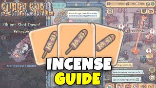 INCENSE GUIDE (How To GET and SPEND) // SUPER SNAIL