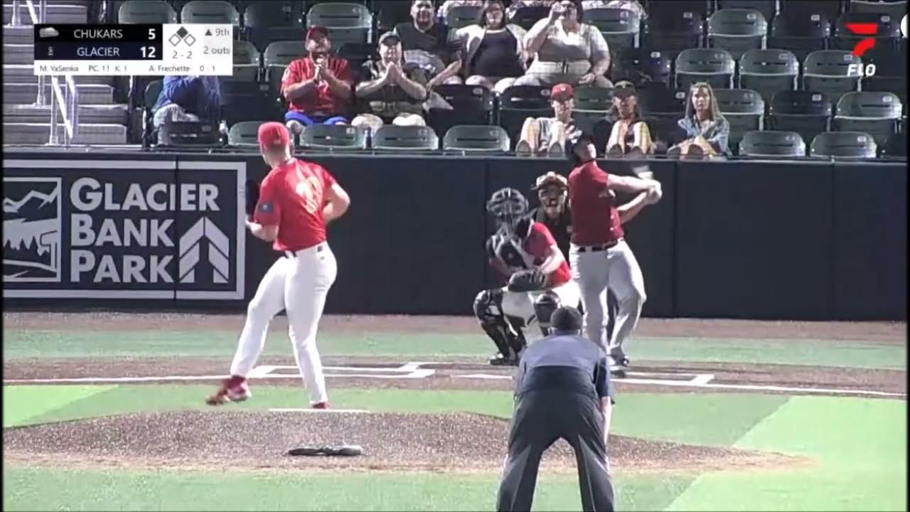 Anthony Frechette 1st Professional Homerun Idaho Falls Chukars at